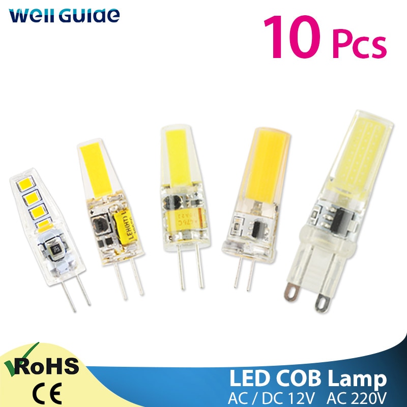 10pcs LED G4 G9   LED , 220V AC DC 12V L..